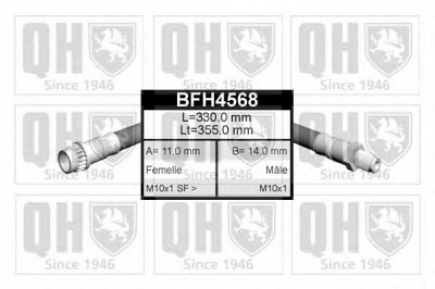 QUINTON HAZELL bfh4568 -  Тормозной шланг